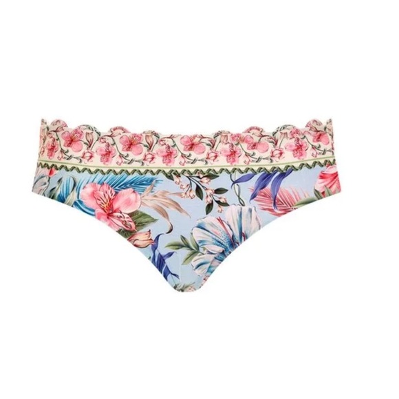 Agua Bendita Zoe Pink and Blue Floral Swim Bottoms NWT 2XL - Picture 1 of 5